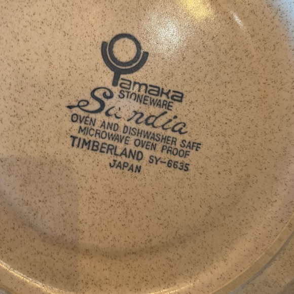 One Chop Plate Yamaka 60s Sandia Timberland Stoneware SY-6635 12.25” Platters - Picture 6 of 8